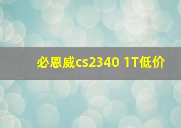 必恩威cs2340 1T低价